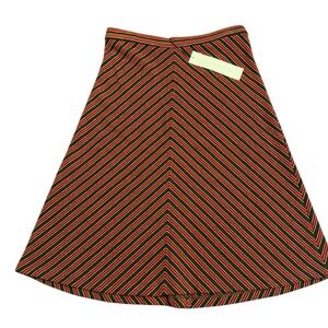 Diane Von Furstenberg Women’s Size 6 100% Wool Pull On Striped Skirt Dawnie
